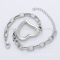 316l Stainless steel magnetic lockets chain bracelet,special women bracelet jewelry